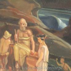 Obraz "Fantastyczna scena antyczna" T. Bulewski (1898-1930)