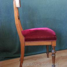 Krzesło biedermeier 2 szt XIX w