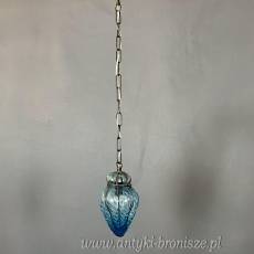 Żyrandol KULA, lampa szklana, sufitowa, antyczna