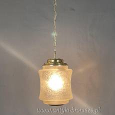 Żyrandol KULA, lampa szklana, sufitowa, antyczna