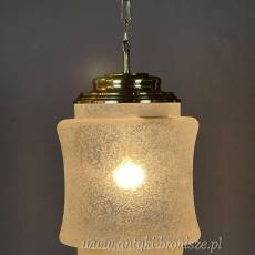 Żyrandol KULA, lampa szklana, sufitowa, antyczna
