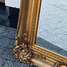 DUŻE LUSTRO złote 95 x212 cm rama