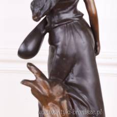 SKRZYPACZKA figura z brązu FRANCJA 52 cm