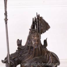 SAMURAI Z BRĄZU duży 50 cm SYGNOWANY
