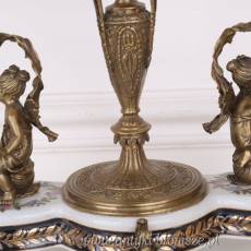 Pięknie zdobiona PATERA porcelana z brązem