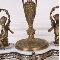 Pięknie zdobiona PATERA porcelana z brązem