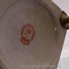 WAZON Z KOBIETAMI porcelana z brązem CZERWONA