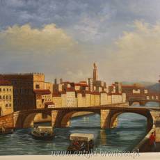 Duży OBRAZ Biała rama 125 x 95 cm