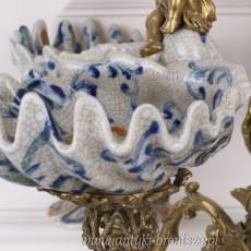 MULTI PATERA porcelana z brązem unikat