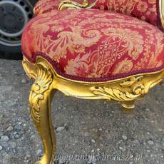 POCZWÓRNA -ZŁOTA -LUKSUSOWA BAROKOWA SOFA