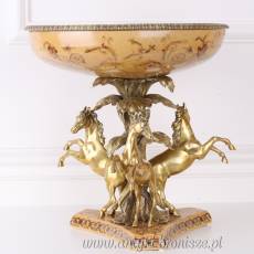 GIGA PATERA - PORCELANA Z BRĄZEM na KONIACH