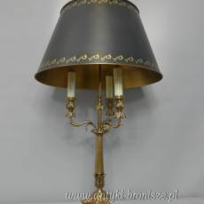 PREZYDENCKA pałacowa lampa biurkowa DUŻA z brązu
