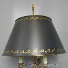 PREZYDENCKA pałacowa lampa biurkowa DUŻA z brązu