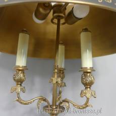 PREZYDENCKA pałacowa lampa biurkowa DUŻA z brązu