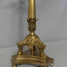 PREZYDENCKA pałacowa lampa biurkowa DUŻA z brązu