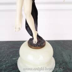 TANIEC KOBIETY - figura z brązu podstawa ONYX