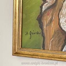 GÓRSKI - stara pastela OBRAZ ZA SZYBĄ