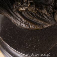 NEPTUN POSEJDON Z BRĄZU sygnowany 37 CM
