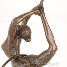 Gimnastyczka FIGURKA Z BRĄZU ! BALETNICA - TANCERKA