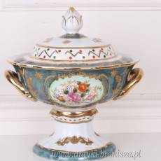 Pięknie zdobiona waza z PORCELANY!