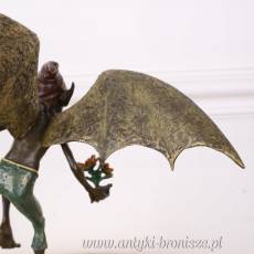 SKRZAT uskrzydlony -GNOM -FIGURA Z BRĄZU