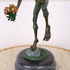 SKRZAT uskrzydlony -GNOM -FIGURA Z BRĄZU