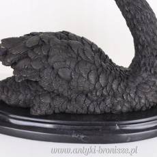 KRÓLEWSKI ŁABĄDŻ -OKAZAŁA FIGURA Z BRĄZU