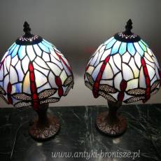 LAMPKI NOCNE ważki witrażowe H 37 X 20 CM