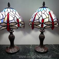 LAMPKI NOCNE ważki witrażowe H 37 X 20 CM