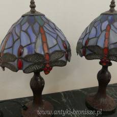 LAMPKI NOCNE ważki witrażowe H 37 X 20 CM