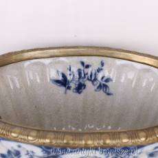 BLU PATERA Z ANIOŁKAMI - porcelana z brązem