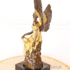 Anielica Brąz złocony ANIOŁ kobieta FIGURA