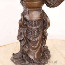 SAMURAI FIGURKA Mężczyzna Rzeźba z Brązu cesarz