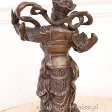 SAMURAI FIGURKA Mężczyzna Rzeźba z Brązu cesarz