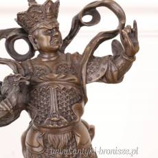 SAMURAI FIGURKA Mężczyzna Rzeźba z Brązu cesarz