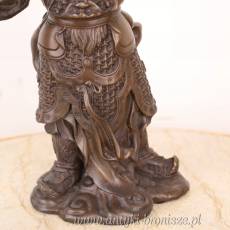 SAMURAI FIGURKA Mężczyzna Rzeźba z Brązu cesarz