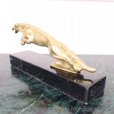 JAGUAR z brązu ZŁOCONY