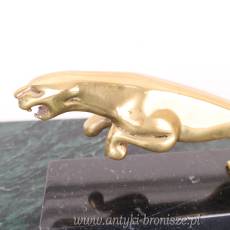 JAGUAR z brązu ZŁOCONY