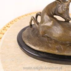 Figura z brązu rzeźba DOSTOJNY JELEŃ duża figura