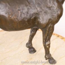 KOŃ - FIGURA Z BRĄZU konik stojacy h29 cm