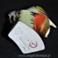 New Look dzięcioł porcelana Drasche Węgry pikasy lata 60-te wys.10cm