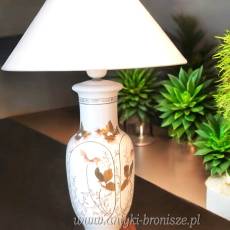 Lampa stołowa ceramika Louis Drimmer Francja lata 70te