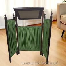 Drewniany składany parawan kominkowy Anglia lata 20/30te wys.71/85cm