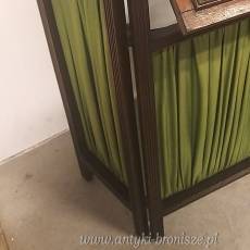 Drewniany składany parawan kominkowy Anglia lata 20/30te wys.71/85cm