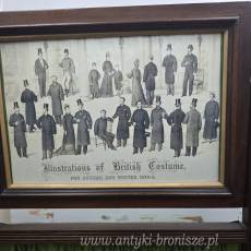 Drewniany składany parawan kominkowy Anglia lata 20/30te wys.71/85cm