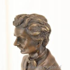 Nowoczesny Figura z Brązu - Znikający Podróżnik z Futerałem - Rzeźba Brąz