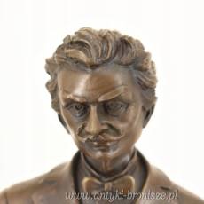 Nowoczesny Figura z Brązu - Znikający Podróżnik z Futerałem - Rzeźba Brąz