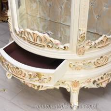 Ekskluzywna Witryna Barokowa – Przeszklona, Rzeźbiona, Styl Pałacowy