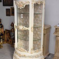 Ekskluzywna Witryna Barokowa – Przeszklona, Rzeźbiona, Styl Pałacowy