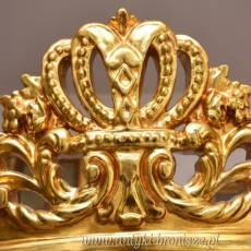 Ekskluzywna Witryna Barokowa – Przeszklona, Rzeźbiona, Styl Pałacowy